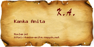 Kanka Anita névjegykártya